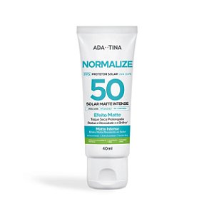Protetor Solar Facial FPS50 40g –Normalize Solar Matte Intense –ADA TINA