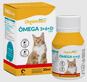 Ômega 3+6+D3 Cat 30ml - Organnact