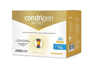Condrigen Artro - Colágeno tipo I + II + Cúrcuma + Vitaminas 30 Sachês Sabor Neutro - Maxinutri