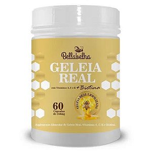 Geleia Real Liofilizada + Biotina 60 caps - Bellabelha