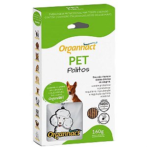 Pet Palitos Pré + Probióticos 160g - Organnact