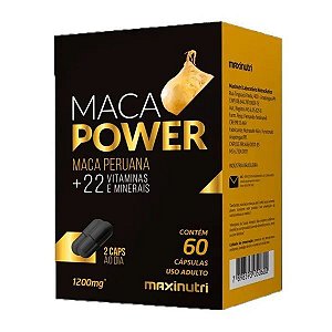Maca Power - Maca Peruana + 22 Vitaminas e Minerais - 60 cáps Maxinutri