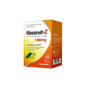 Ascorvit-C Zinco 1000mg c /60 Cápsulas