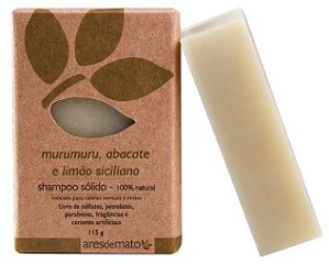 Shampoo sólido - Murumuru, Abacate e Limão Siciliano - Ares de Mato