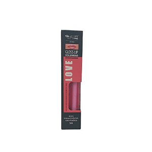 GLOSS LIP VOLUMOSO C/ ÁCIDO HIALURÔNICO MAX LOVE - TRANLÚCIDO ROSA - COR 06