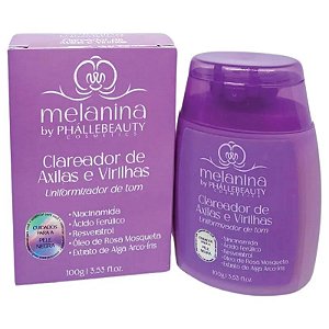 BOX - CLAREADOR DE AXILAS E VIRILHAS PHÁLLEBEAUTY - PH0809 - MELANINA - C/12 PEÇAS