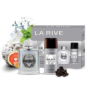 KIT LA RIVE - PERFUME + DESODORANTE BRAVE MAN