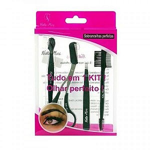 KIT PARA SOBRANCELHA OLHAR PERFEITO HELLO MINI