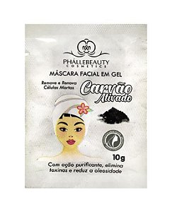 MÁSCARA FACIAL SACHÊ PHALLEBEAUTY - CARVÃO ATIVADO