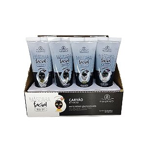 BOX - MÁSCARA FACIAL BISNAGA PHÁLLEBEAUTY - BLACK  C/12 PEÇAS