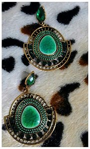 Maxi Brinco Verde Esmeralda