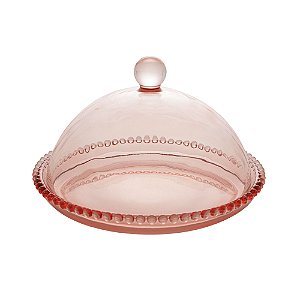 QUEIJEIRA CRISTAL DE CHUMBO LINHA PEARL ROSA