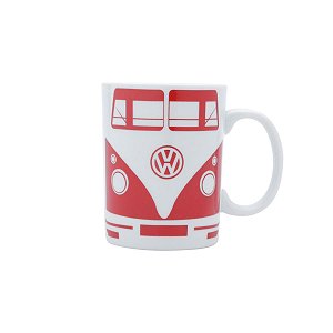 MINI CANECA PORCELANA VW KOMBI VERMELHA 135ml