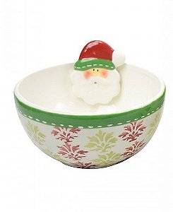 BOWL NATALINO DECOR EM CERAMICA PAPAI NOEL P