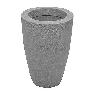 VASO CONE LISO 45 CINZA GRANITO VASAP