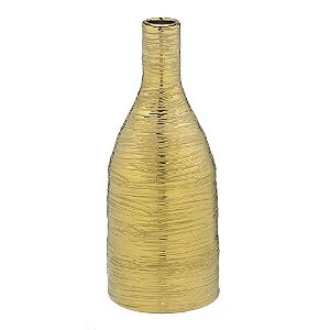 VASO DECORATIVO PETRUS RUSTICO DOURADO