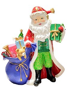 ESCULTURA PAPAI NOEL COM PRESENTE PARA TI CONTOS DE INFANCIA