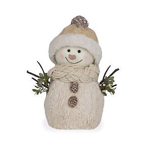 BONECO NEVE DECOR C/CACHECOL E GORRO