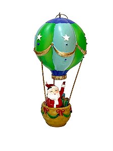 Escultura Noel nos Ares Balloon em Resina