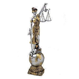 DAMA DA JUSTICA DECORATIVA EM RESINA 46,5cm