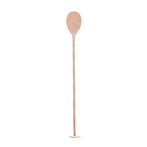 COLHER BAILARINA DE ACO INOX TRESS ROSE GOLD 26cm