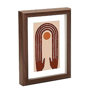 PORTA-RETRATO EM MDF MARROM - 20X25cm