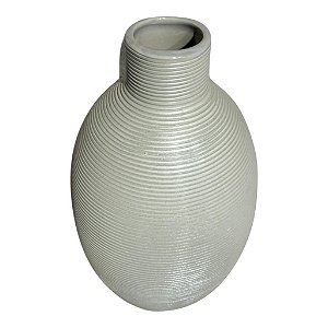 VASO GREY EM CERAMICA RISCADO