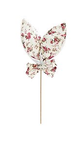 PICK DECORATIVO ORELHAS COELHO FLORAL BR/ROS G (ROSES)