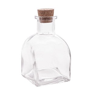 POTE DE VIDRO BOROSSILICATO C/ROLHA 140ml