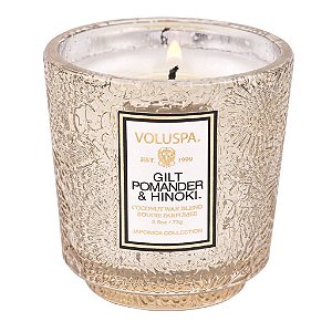 VELA COPO VOLUSPA VOTIVE 25H GILT POMANDER E HINOKI