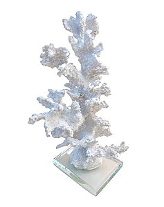 ESCULTURA DECORATIVA POLIRESINA CORAL (BRANCO)