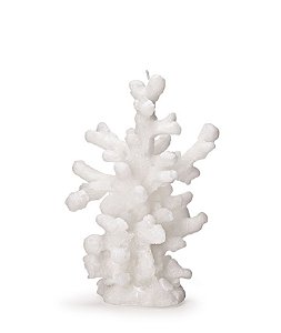 ESCULTURA VELA CORAL MARINHO DECOR BRANCO