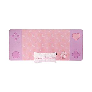 MEGA MOUSE PAD COM ALMOFADA DE PULSO - GAMER GIRL UATT