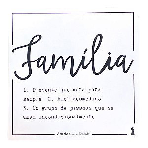 Quadro Box Familia sign. 25x25