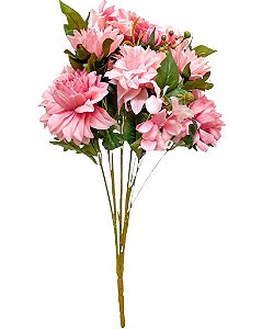 Buquet Floral Dalia Grande - Pink 60cm