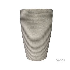 VASO CONE RISCATO 55 BRANCO MARMORE VASAP