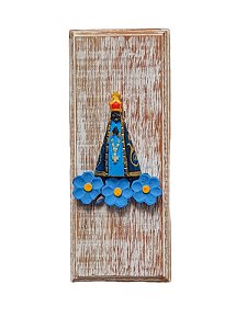 QUADRO EM MADEIRA DE NOSSA SENHORA APARECIDA MOD02