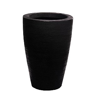 VASO CONE GRAFIATO 45 PRETO ABSOLUTO VASAP