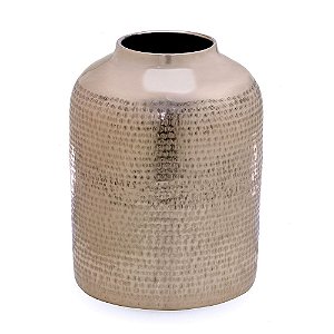 VASO METAL INDIANO BRONZE DECORATIVO 23cm