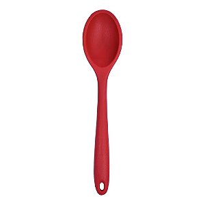 Colher de Silicone 27cm Kenya Vermelha