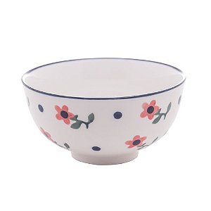 CJ 4 BOWLS DE CERAMICA VINTAGE FLORES WOLFF