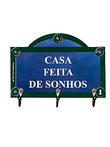 Porta Chaves Casa feita de Sonhos