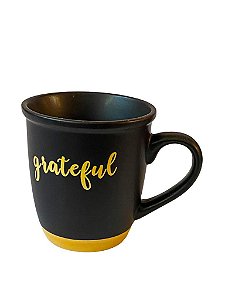 XICARA DE CHA PRETO FOSCO GRATEFUL 200ml