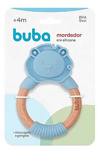 MORDEDOR LEAO EM SILICONE AZUL BUBA