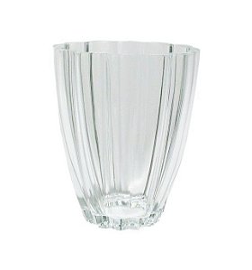 VASO VIDRO BLOOM INCOLOR POLONES DECORATIVO 17cm