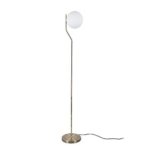 LUMINARIA COLUNA VIVA FRENCH GOLD E BRANCO  1XE27 BOLINHA 5W