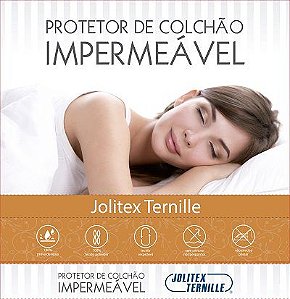 PROTETOR DE COLCHAO CASAL IMPERMEAVEL JOLITEX BRANCO