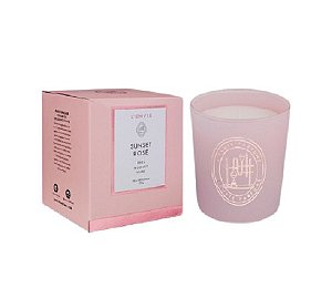 VELA PERFUMADA SUNSET ROSE - 210G LENVIE