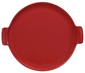 FORMA DE PIZZA REFRATARIA VERMELHO GERMER 32cm