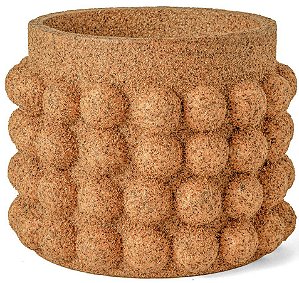 CACHEPOT EM PALHA DE CAFE DECORATIVO MART 15,5cm